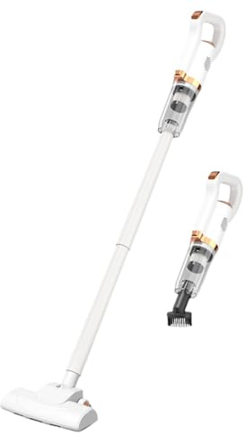 XEUXKER Scopa Elettrica Senza Fili, Aspirabriciole Senza Fili Potente, Aspirapolvere Leggero Per Aspirare Polvere, Spazzatura, Capelli, Ecc.（Bianco）
