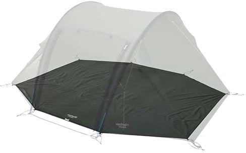 Wechsel Groundsheet Pioneer I Schwarz I robuste Zelt-Unterlage Boden I Zeltplane wasserdicht mit 7000mm Wassersäule I Bodenplane aus 75D Polyester I Camping-Plane zum Schutz vor Nässe & Schmutz