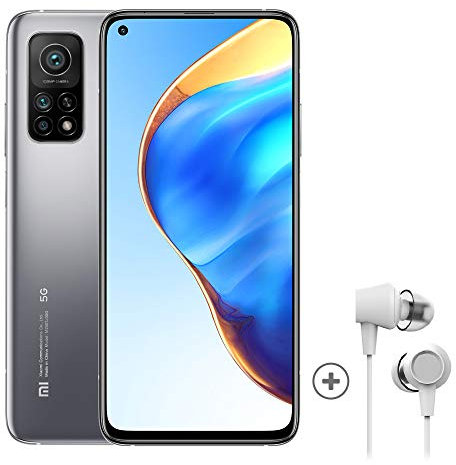 Xiaomi Mi 10T Pro Smartphone + Kopfhörer (6,67 FHD+ TrueColor DotDisplay, 256GB + 8GB Speicher, 108MP OIS Triple-Rückkamera, 20MP Frontkamera, Dual-SIM, Android 10.0) Silber - [Exklusiv bei Amazon]