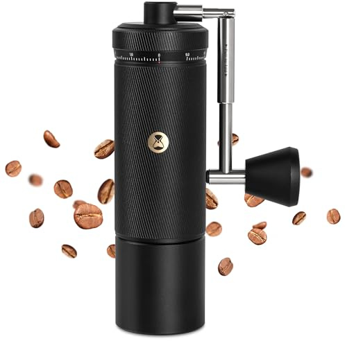 TIMEMORE Chestnut S3 Manual Coffee Grinder, Numerical External Adjustable Setting, All-Metal Body and Stainless Steel Burr, for Espresso to French Pressm, Black