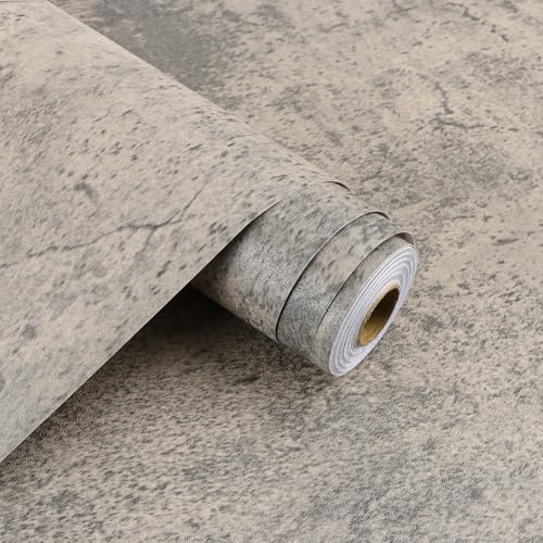 Arthome Carta Da Parati Cemento Grigio Marrone carta Adesiva per pareti 40cmx10m Autoadesiva Impermeabile Vinile Decorativo per Studi, Uffici, Negozi, Bar, Palestre, Banconi Di Ristoranti