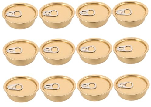 FUNOMOCYA 12piezas Latas Vacías Para Comida Para Mascotas Almacenamiento De Galletas Tapa