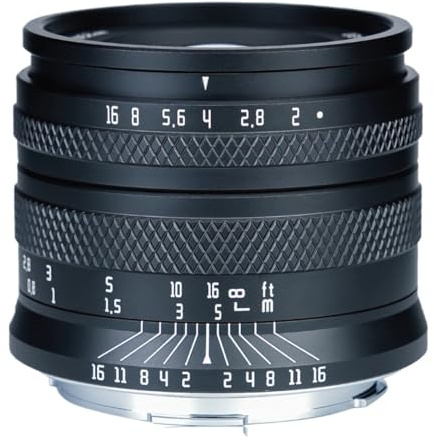 Kompatibel mit Sony E Canon EF RF Nikon Z Fuji X M4/3 50 mm F2.0 Vollformat-Objektiv mit großer Blende und manueller Festbrennweite,Ersatzteil(Nikon Z)