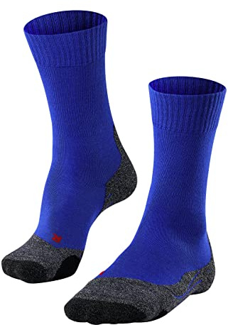 FALKE Men's TK2 Explore M So Wool Thick Anti-Blister 1 Pair Hiking Socks, Blue Yve 6714-O, 5.5-7.5