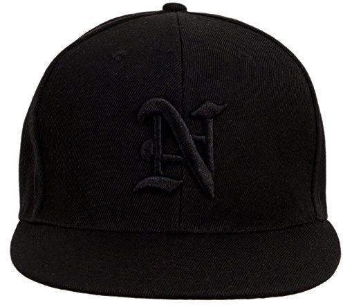 4sold Fullcap, 6-panels basebollkeps, baseball svart Versch snapback, (Designerbasebollkeps, män, kvinnor, unisex, vuxna) hiphopmössa, hysteres-stängning, N, En Storlek