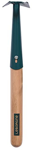 Leborgne, Serfouette Fourche et Langue à Main Duopro, Outil de Binage et Désherbage, Idéal pour Particuliers et Professionnels du Jardinage, Acier Durable, Parfait pour Tous Vos Travaux de Jardinage