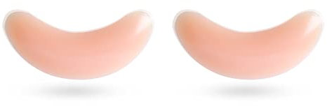 TOFBS Coussinets Soutiengorge Silicone Forme Croissant Rehausseur Poitrine Invisible Adhésif Réutilisable