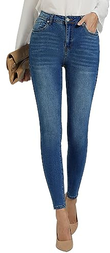 GRAPENT Jeans Women Jean Leggings for Women High Waisted Tummy Control Pants Colored Skinny Jeans for Women High Waist Jeggings Cute Clothes Denim Outfit Color Dark Blue Medium Size 8 Size 10