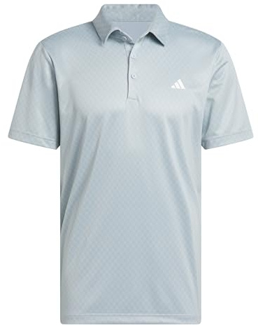 adidas Men's Mens CORE Allover Print Polo Shirt, Wonder Blue/Silver Green, L