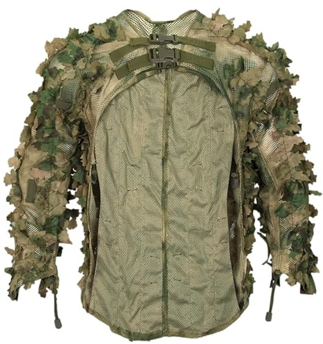 Disfraz Ghillie de camuflaje , traje de Ghillie Lubrio, traje de camuflaje, ropa de caza de camuflaje en el bosque, ropa de caza de vida silvestre fotografía hombres cazadores y airsoft