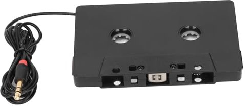 Adattatore per Cassette per Auto da 3,5 Mm, Convertitore Nastro Stereo per Auto Vintage, Uscita a 4, Connettore Placcato Oro, per Telefoni Cellulari, Tablet, Lettori MP3,