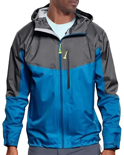 NAVIS MARINE Flugfiske, vadningsjacka för män och kvinnor – ultralätt 3L-Gore PRO-Tex vattentät 2-tonad funktionell design, Blå (Lake blå), L