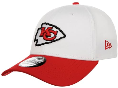 New Era 39Thirty NFL Team Logo Chiefs KepsEra Damer/Herrar - curved brim cap basebollkeps fullcap med skärm, Sluten på baksidan Vår-sommar Sommar - M/L (57-59 cm) vit-röd