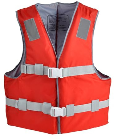 Gilet de Sauvetage Adulte Réglable pour Bateau Unisexe Gilet de Sauvetage pour Planche À Pagaie pour Adulte de Natation Enfant pour Le Canotage Kayak (Red, XL)