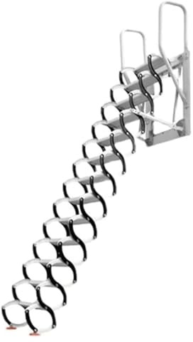 Escalera de pared con pedales gruesos, telescópica, plegable, antideslizante, para uso doméstico, diseño de ahorro de espacio, resistente y