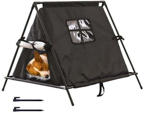 Casa de Exterior para Gatitos - Tienda para Animales De Clima Frío | Refugio Triangular para Gatos de Exterior | para Jardín Trasero Patio Parque Área Residencial Garaje Granero Esquina De La Calle