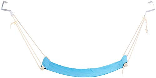 PEARL Fußhängematte: Fuß-Hängematte mit Echtholz-Stäben, zum Einhängen unterm Tisch, 60 cm (Fußstütze, Schreibtisch Hängematte, Camping Stuhl)