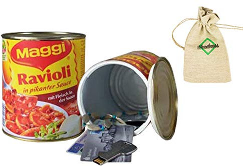 Weedness Ravioli Coffre-fort pour cacher de l'argent – Coffre-fort de plage