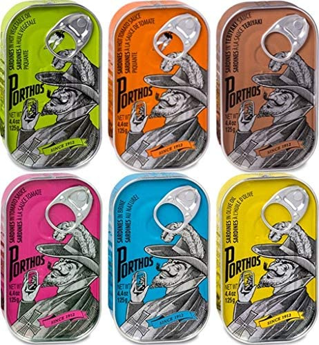 Variété de sardines de Porthos - 6 boîtes | Portugal