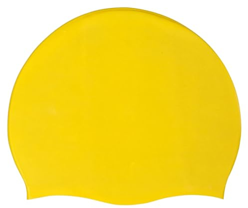 Blue Reef - Cappello da nuoto unisex in silicone, unisex, taglia unica, per adulti e bambini da 8 anni in su, colore pastello scuro fluo