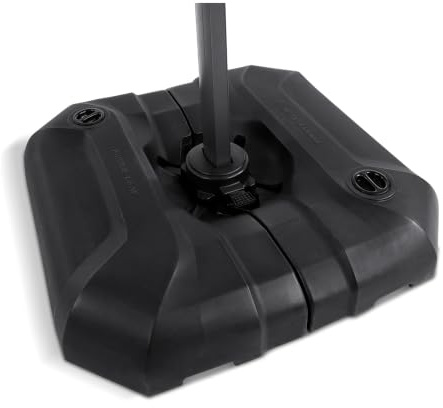 PURPLE LEAF Pieds de Parasol Lourd pour Parasol Déporté, Socle Parasol Extérieur 100 KG, Support Parasol Robust Résitant Intempéries 91 x 90 x 16,5 cm, Noir