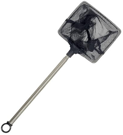 Telescopic fishing net, multifunctional telescopic fishing net for aquarium, tank, pond and fishing, pond cleaning net collector, expandable and durable fishing net