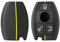 OTMIK Silicone pour Clé Clé de Voiture étui pour Mercedes Benz A B C E S G Class W204 W205 W212 W213 W176 W177 GLC CLA AMG Porte-clés Accessoires (Ligne Jaune)