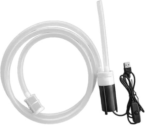 Baoblaze Self-priming Suction Pump Brews Siphon Pump Water Liquid Transfer Pump Beer Siphon Tube USB Electric Wine Pump Tools Kits, 1.5meter Set