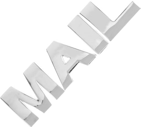 ANDRESLAD Calcomanías Con Letras En Inglés Para Buzón De Correo Letras Adhesivas Pegatinas Del Alfabeto De Metal En 3d Para Buzón De Correo