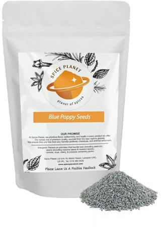 Blue Poppy Seeds | Dried Premium Quality by Spice Planet® Free UK P&P 25g-1.9kg (50 Grams)