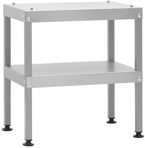 Brokky Tisch für Räucherofen 40x28x44,5 cm Verzinkter Stahl TischräUcherofen Edelstahl Tisch
