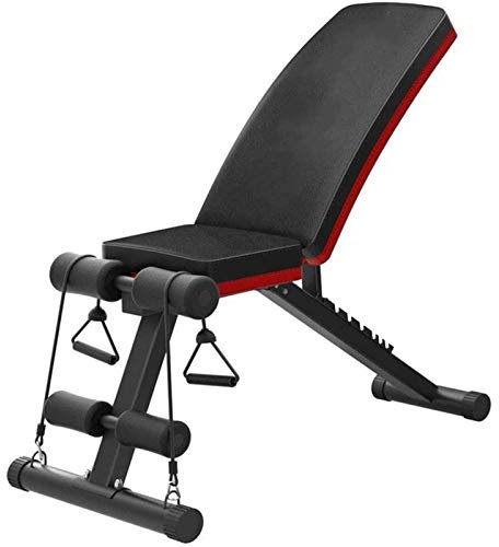 Viktbänk, Bänkpress Viktstång Bänkpress Bänk Styrka Ryggbord Fitnessutrustning Multifunktionell hopfällbar hantelbänk