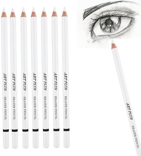 Femnow 7 Radiergummi Stift, Radierstift Eraser pen, Erasable pen, Art Supplies Radierer, Künstlerbedarf, Radiergummistift, Knetradiergummi, Radiergummis Zeichnen, Für Skizzen, Highlights