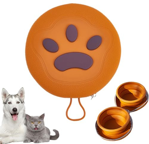 Hund reseskål Vikbar, Spillsäker Och Läckagesäker Samt Lättviktig Design