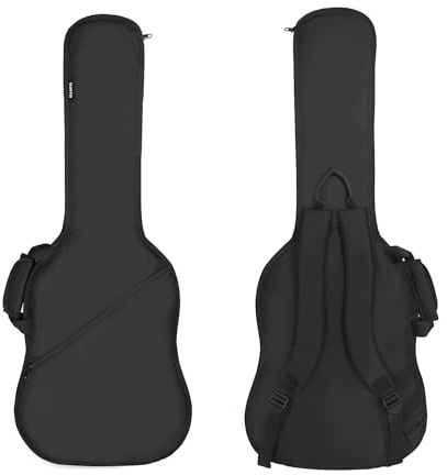 VEKTO Lightweight Electric Guitar Gig Bag 41 Inch – Portable Waterproof 600D Oxford Soft Case with 10mm Padding, Dual Shoulder Straps & Large Pocket, Perfect for Travel & Daily Use