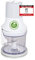 emerio Hachoir universel avec réservoir de 500 ml, 260 W, hachoir électrique avec 4 lames en acier inoxydable pour hacher la viande, blanc/gris MC-122649.2