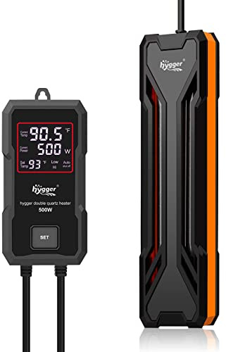 Hygger - Calentador sumergible de acuario de 300 W/500 W/800 W/1000 W con driver LED digital y calefacción inteligente para agua dulce y salada