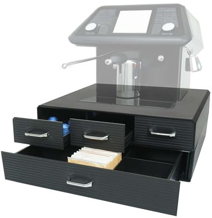 Mendler Boîte à tiroirs pour Capsules de café/sachets de thé HWC-L99 13x34x31cm