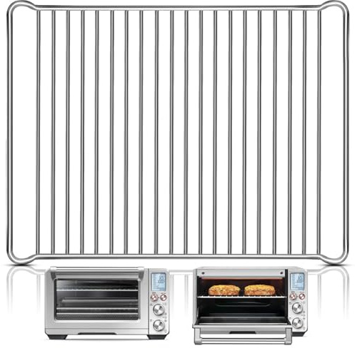 Smart Oven Rack for Breville Oven BOV900BSS, 16.5''*12.2'' Stainless Steel Air Fryer Accessories Replacement Parts Grill Rack Baking Tray，Dishwasher safe