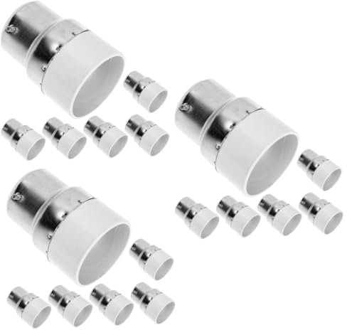 Uonlytech 18stücke Lampenfassung Adapter Teiliges Geeignet Für Standard-glühbirnen Langlebig Und Hitzebeständig Für Büro Ausstellung Zuhause Und Werkstatt