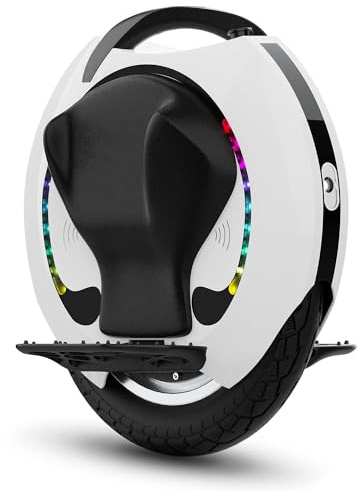 KINGSONG Monociclo Eléctrico KS-16S, Adulto, Blanco, Motor 1200W, Alcance hasta 75km, Restringido 35km/h, Neumático Inflable 18”, Altavoz y Bluetooth
