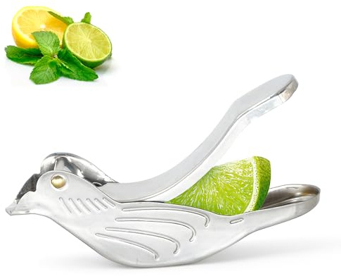 SEATOGEM Zitronenpresse Handpresse, Limettenpresse Edelstahl, Zitruspresse Manuell, Manuelle Presse für Küche, Bar, Restaurant, Sichere und langlebige