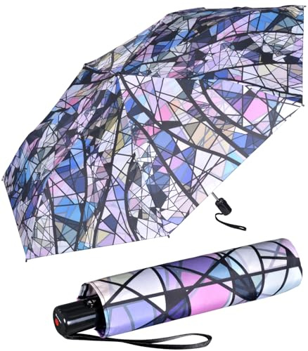 Knirps Taschenschirm Slim Duomatic Auf-Zu-Automatik Mosaik