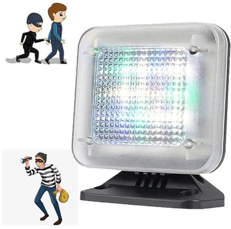 Lampe Led Simulant La TéLéVision, LumièRe De SéCurité Nocturne, Avec Minuterie Et DéTecteur De CréPuscule, 4 Modes, Protection Contre Le Cambriolage à La Maison,PowerAdapter