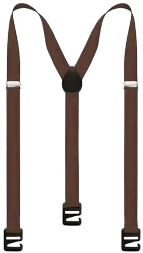 Tirantes resistentes para hombre, tirantes para hombre, pantalones de vestir, correas elásticas en la espalda en Y, cinturón ajustable para senderismo, esquí, trabajo, camping, escalada, pesca