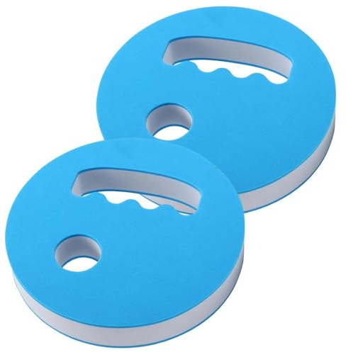 Discos de entrenamiento para gimnasia acuática, 2 unidades de espuma de resistencia de mano, equipo de entrenamiento acuático – para mujeres, hombres, adultos, atletas, pesos acuáticos, natación