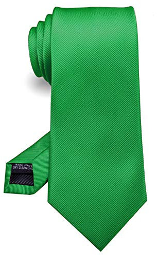 JEMYGINS Grün Handgenähte Krawatte for Herren - Arbeit.Party.Vatertag(19)