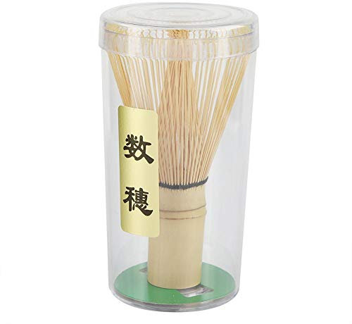 Nikou Matcha Whisk, Tea Whisk Natural Bamboo Tea Whisk Chasen Preparing Matcha Powder Brush Tool Japanese Tea Ceremony Accessory (72 Prongs)