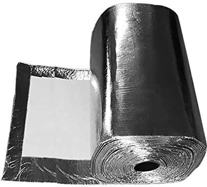 GOONSDS Couverture Anti-Feu Isolant en Fibre De Céramique - Feuille D'aluminium Simple Face pour Poêles, Fours, Fours, Incendie,1000mmx610mmx1mm
