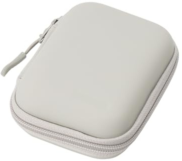 FLYAMAPIRIT Mini custodia da viaggio, organizer per accessori elettronici per cavi USB, schede SD, caricabatterie per smartphone con cerniera, ecc., grigio., Tasca aggiuntiva